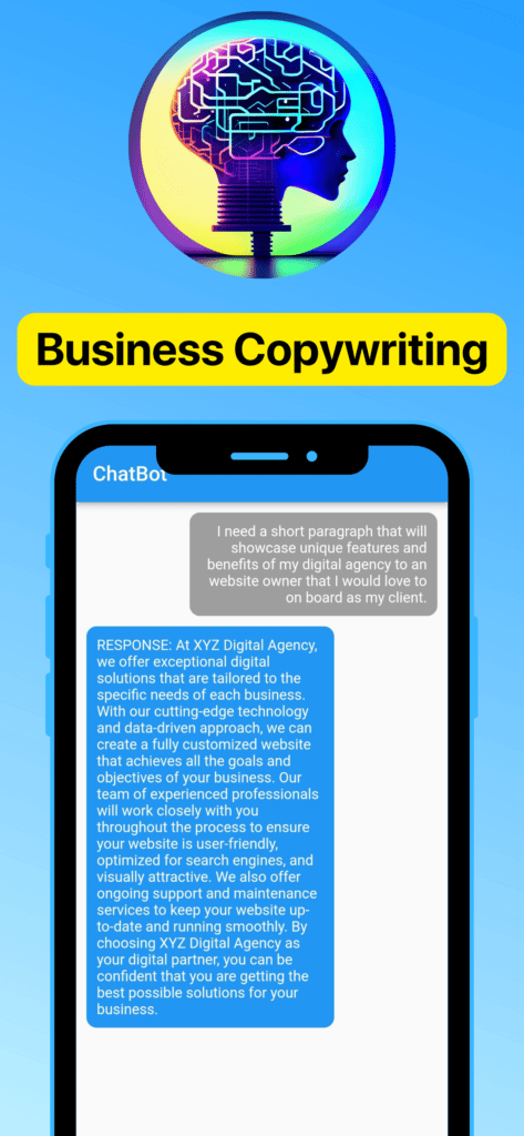 business copywriting chat gpt