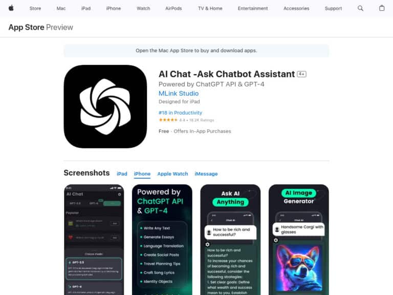 AI Chat -Ask Chatbot Assistant Review