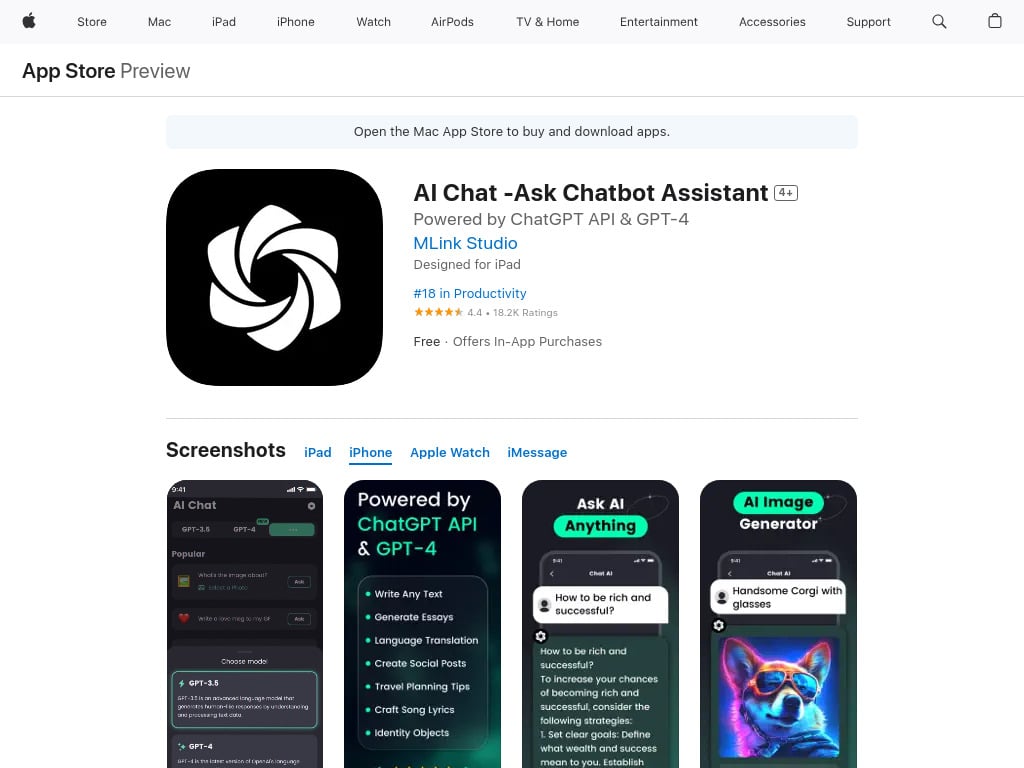 AI Chat -Ask Chatbot Assistant Review - PowerBrain Ask AI Chat ...