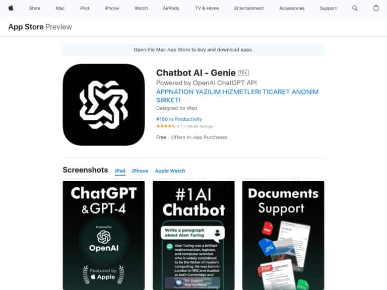 Genie AI Chatbot App