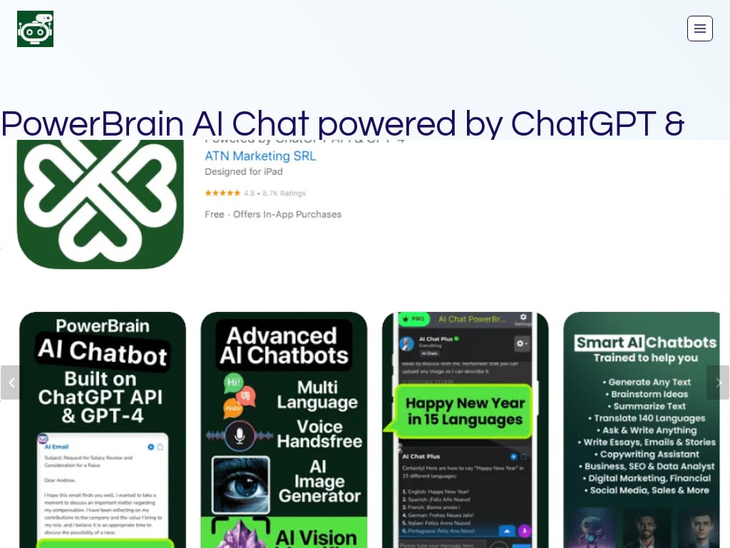 PowerBrain AI Chat App