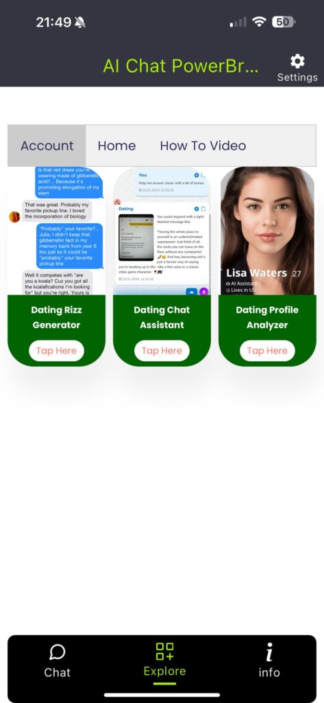 Rizz GPT AI dating app
