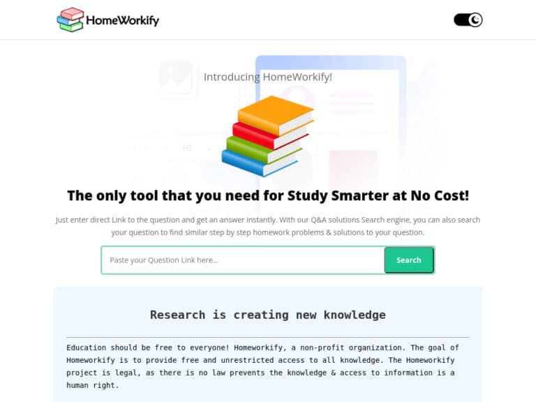 AI Homework Helper - Homeworkify helps with any homework question